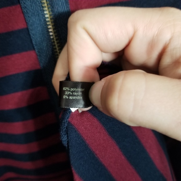 The Limited Navy Stripped Dress - Picture 3 of 6